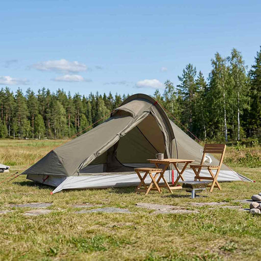 Backpacking Tent Brown and Grey 4-Person