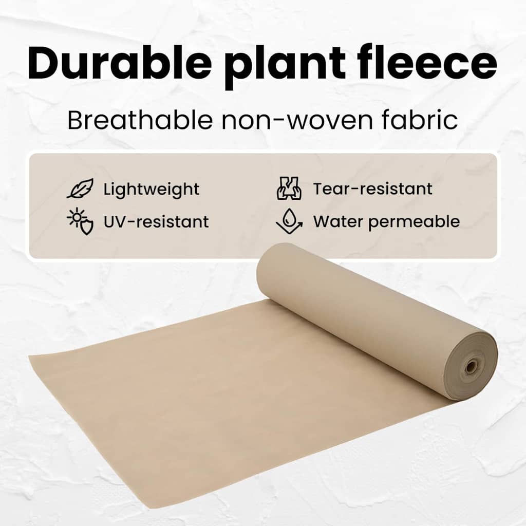 Frost Protection Plant Fleece Beige 50 x 1.6 m Non-woven Fabric
