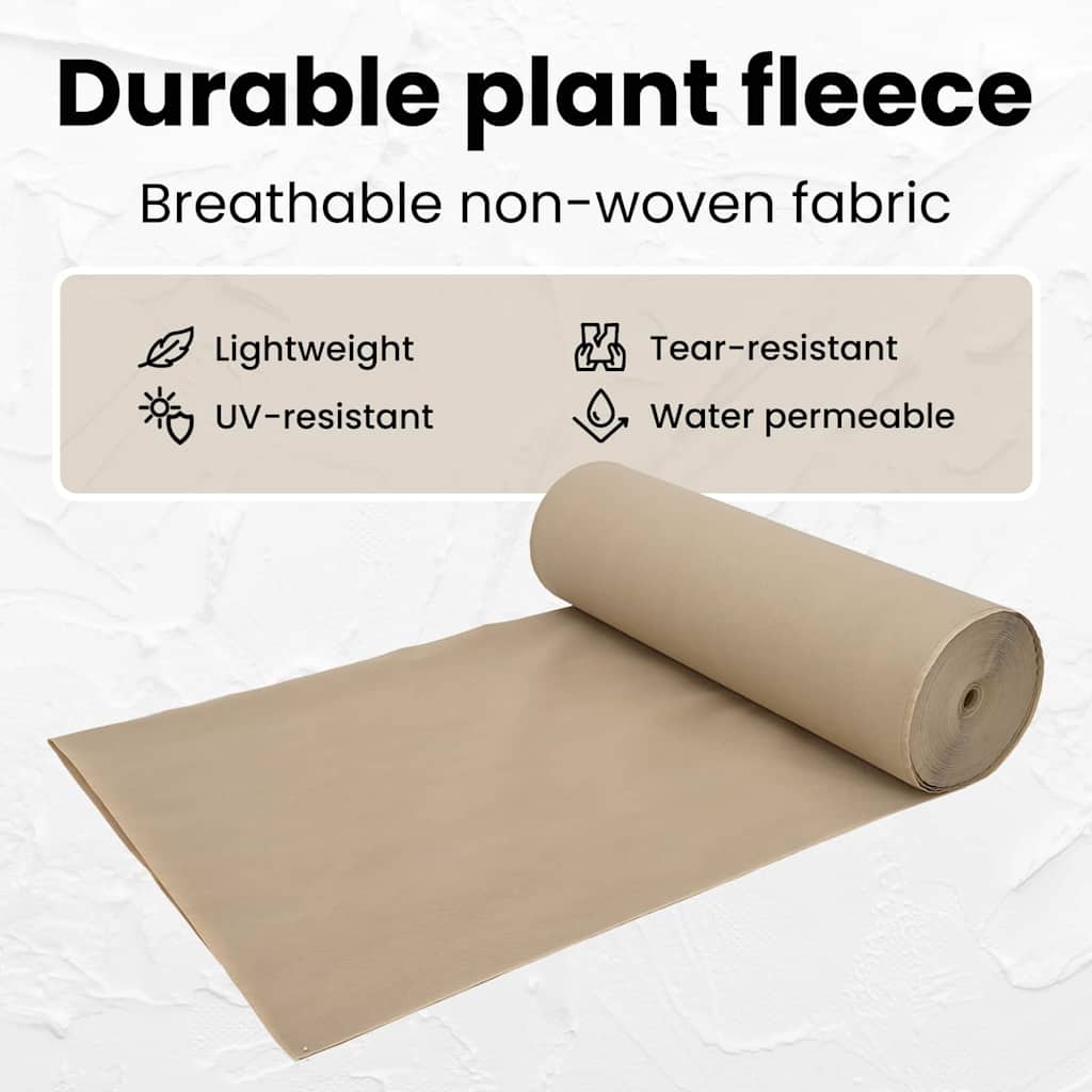 Frost Protection Plant Fleece Beige 20 x 1.6 m Non-woven Fabric
