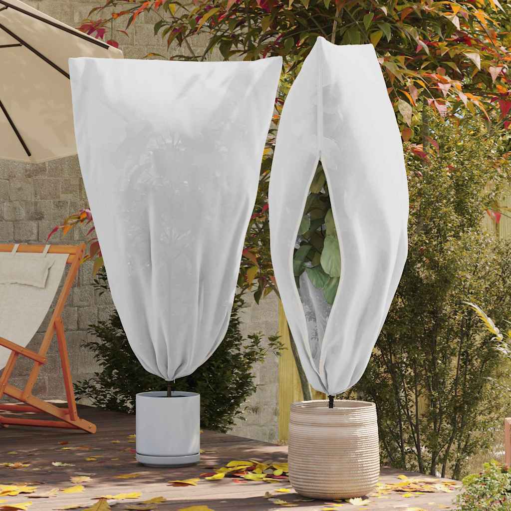 Frost Protection Plant Fleece Covers 5 pcs White 1.55 x 1 m