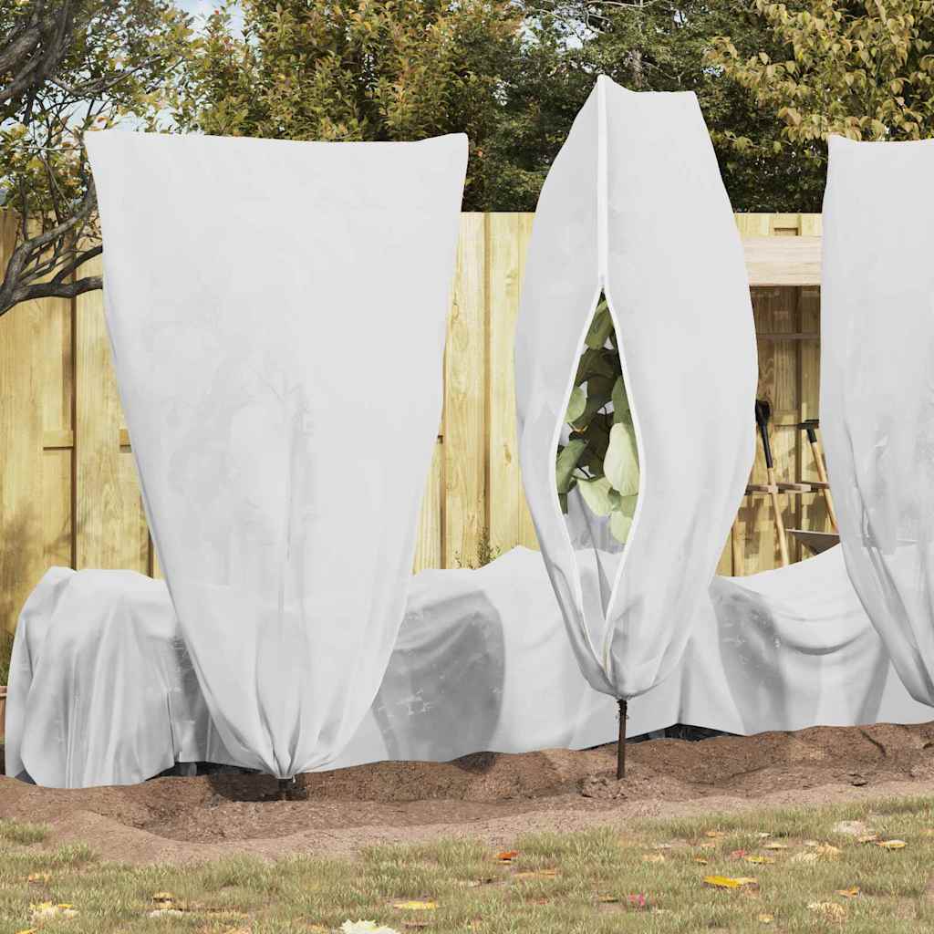Frost Protection Plant Fleece Covers 5 pcs White 1.55 x 1 m