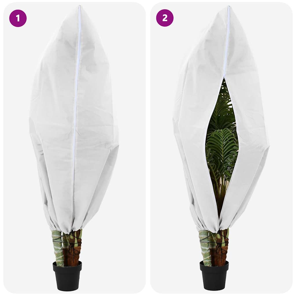 Frost Protection Plant Fleece Covers 5 pcs White 1.55 x 1 m