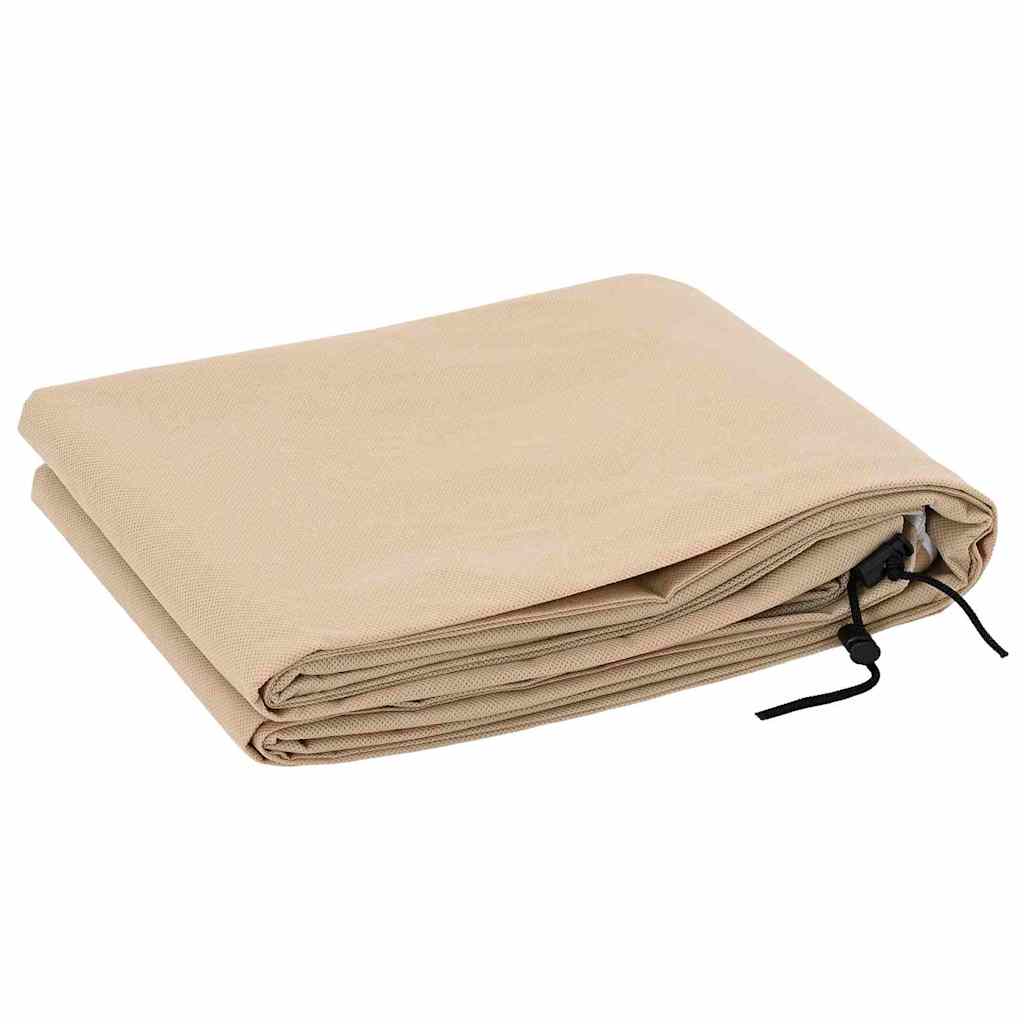 Frost Protection Plant Fleece Covers 5 pcs Beige 1.55 x 1.55 m