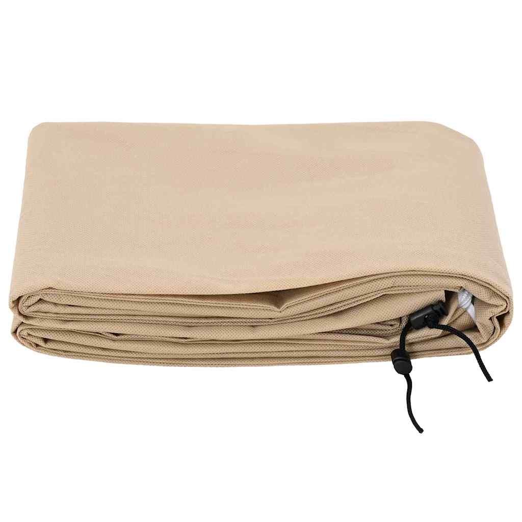 Frost Protection Plant Fleece Covers 5 pcs Beige 1.55 x 1.55 m
