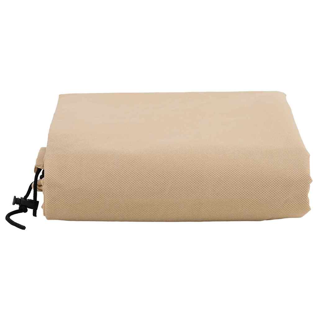 Frost Protection Plant Fleece Covers 5 pcs Beige 1.55 x 1.55 m