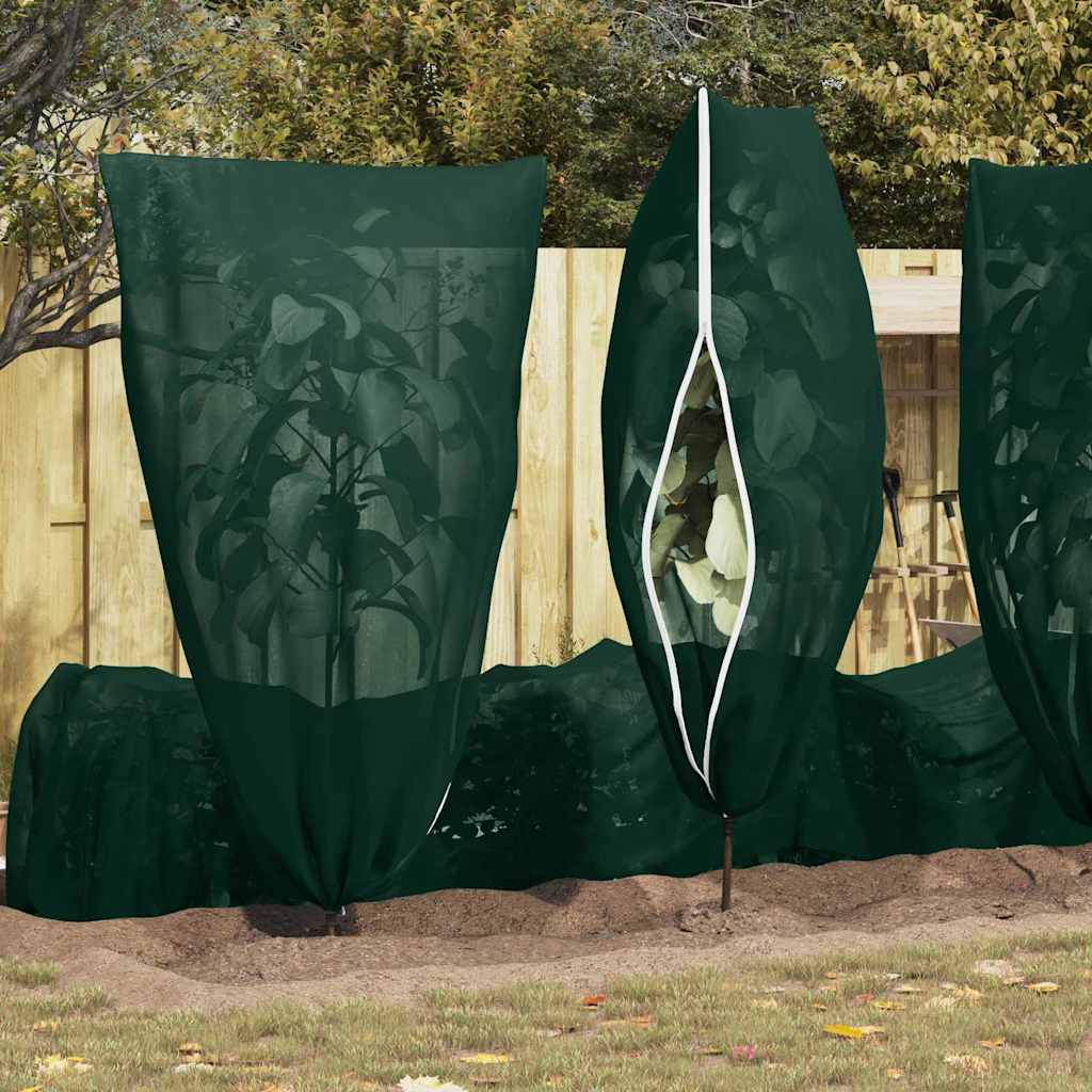 Frost Protection Plant Fleece Covers 5 pcs Green 1.8 x 1.2 m