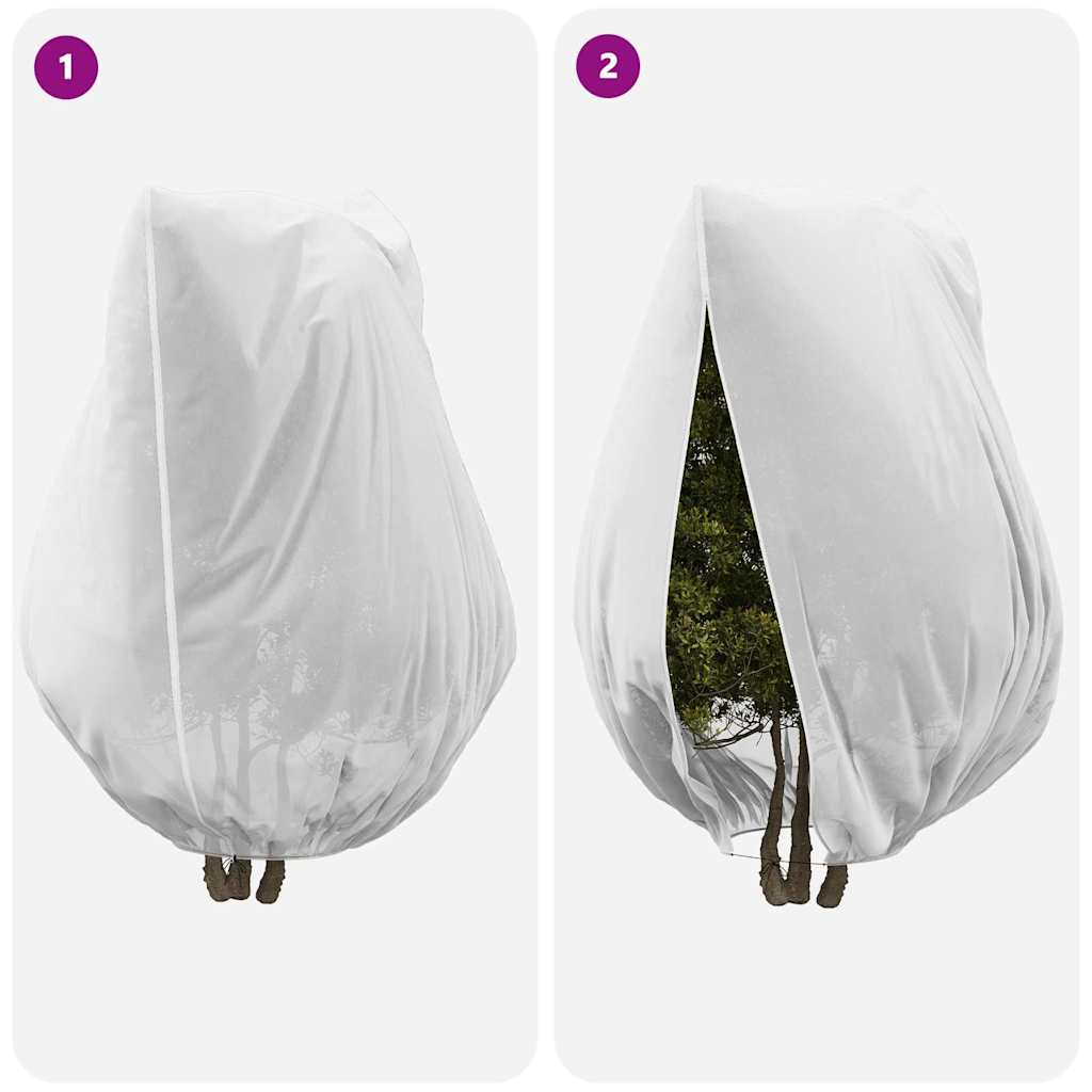 Frost Protection Plant Fleece Covers 3 pcs White 2.4 x 2 m