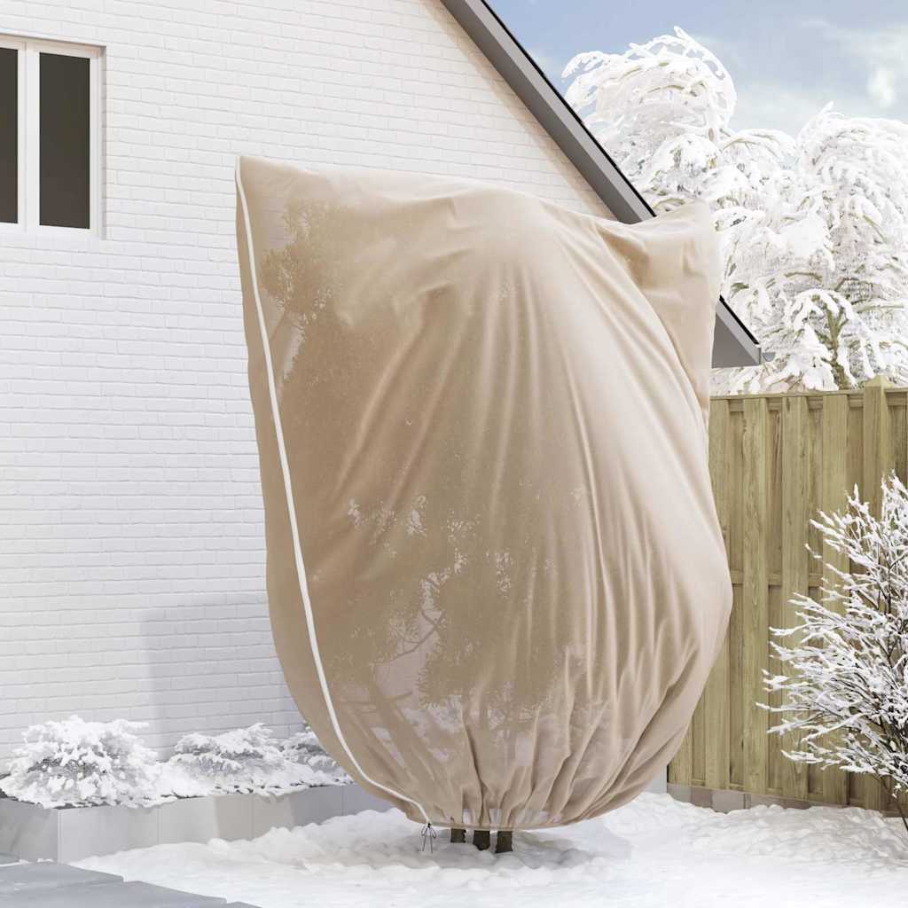 Frost Protection Plant Fleece Covers 3 pcs Beige 3.5 x 2.5 m