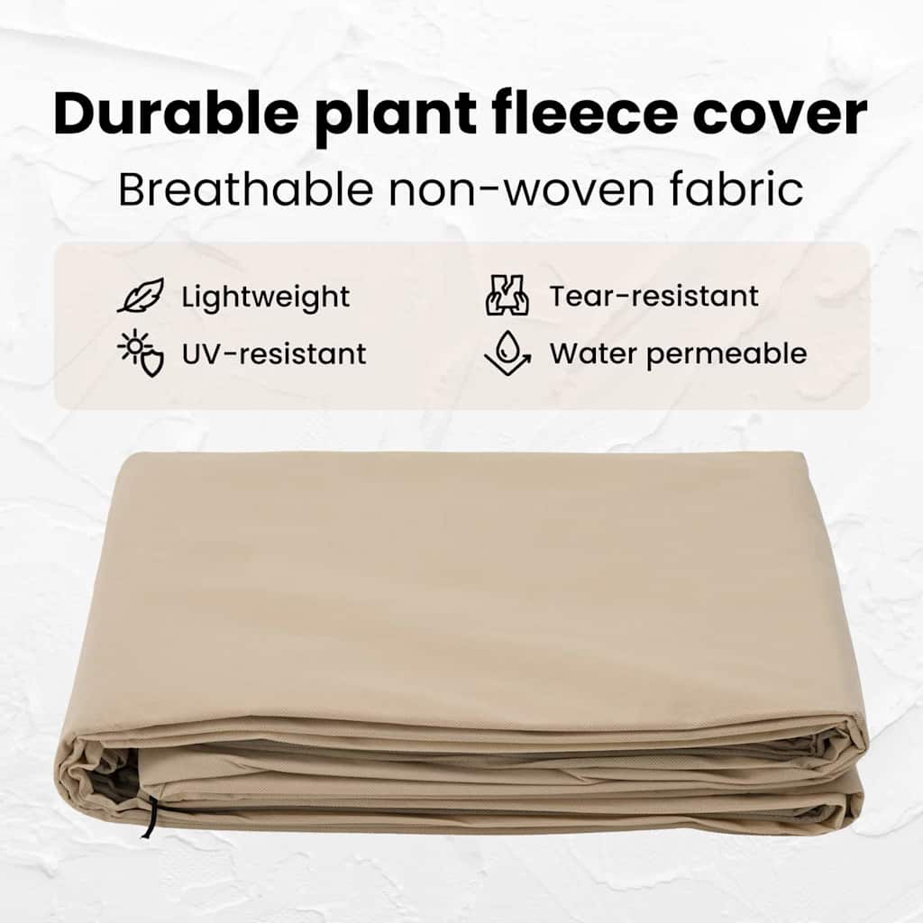 Frost Protection Plant Fleece Covers 3 pcs Beige 3.5 x 2.5 m