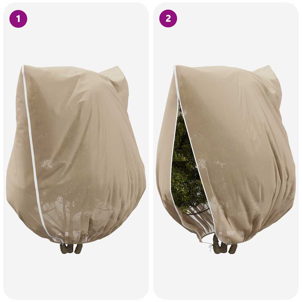Frost Protection Plant Fleece Covers 3 pcs Beige 3 x 3.93 m
