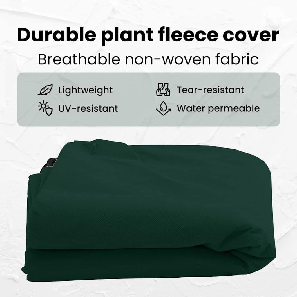 Frost Protection Plant Fleece Covers 3 pcs Green 2.4 x 2 m