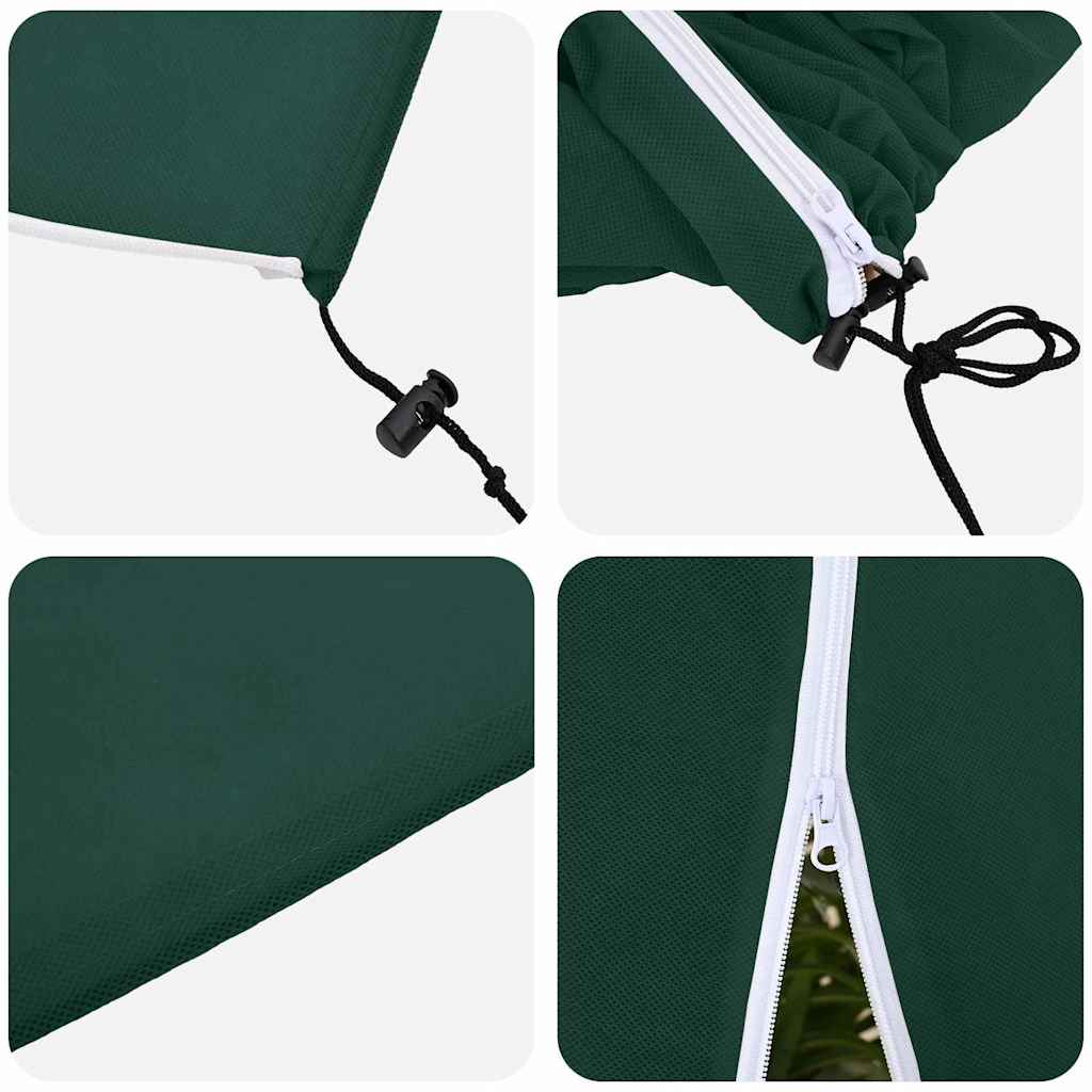 Frost Protection Plant Fleece Covers 3 pcs Green 2 x 2.36 m