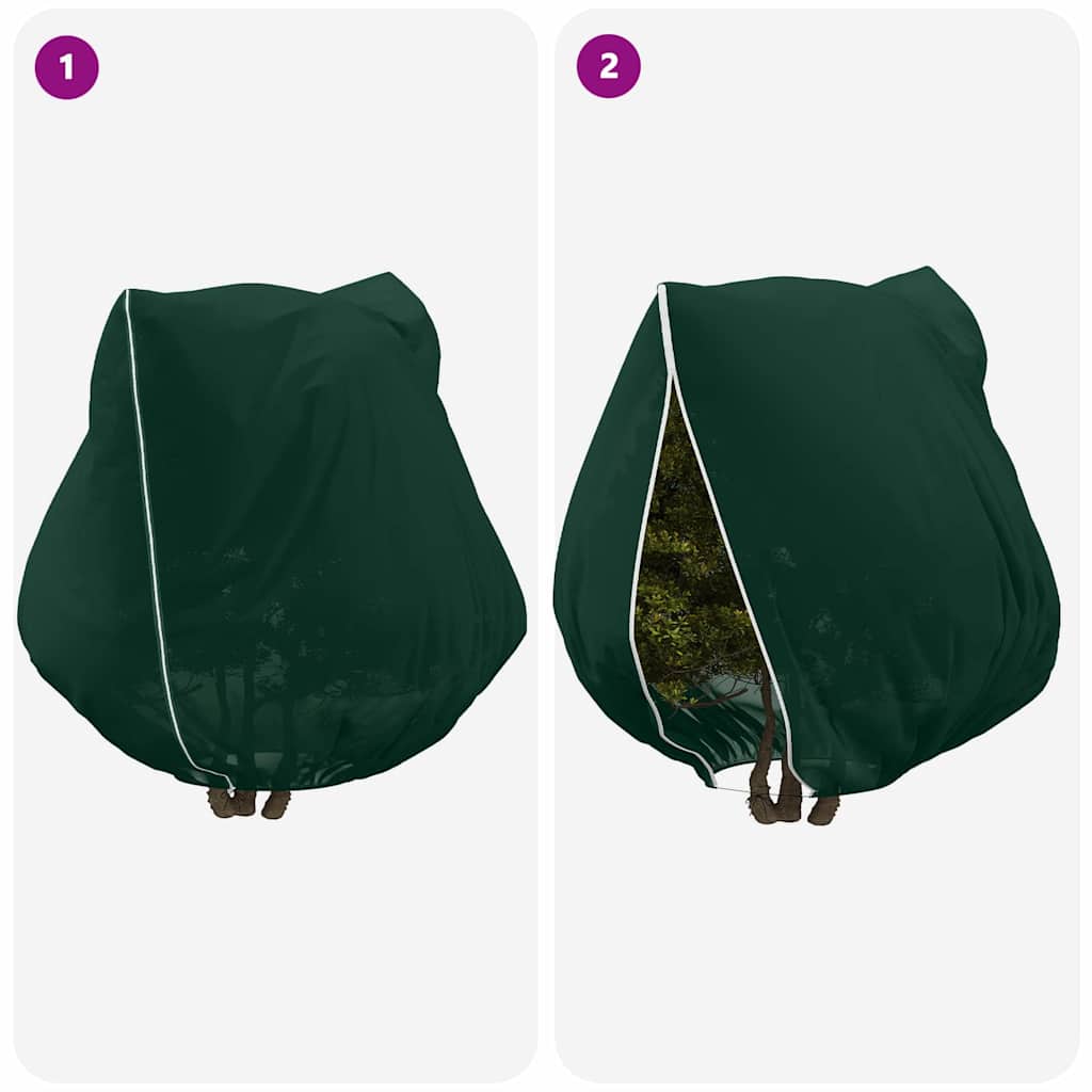 Frost Protection Plant Fleece Covers 3 pcs Green 2 x 2.36 m