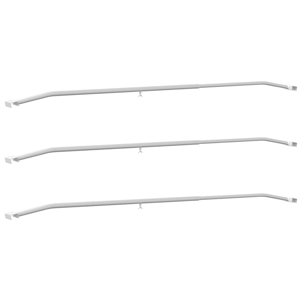 Tarpaulin Bracket for Trailers 3 pcs Silver 136-218 cm Aluminum