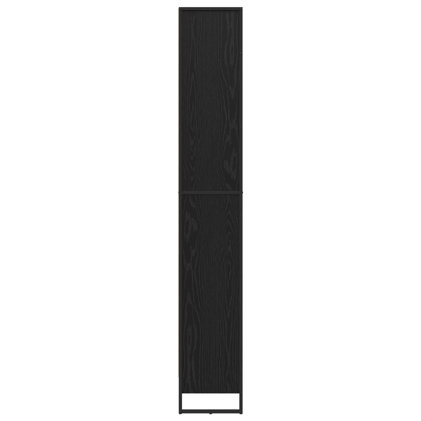 Book Cabinet 2 pcs Black Oak 60 x 30 x 189.5 cm Engineered Wood