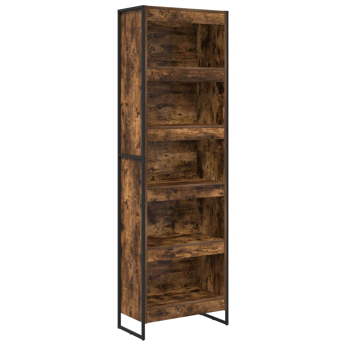Book Cabinet 60 x 30 x 189.5 cm Engineered Wood Smoke Oak