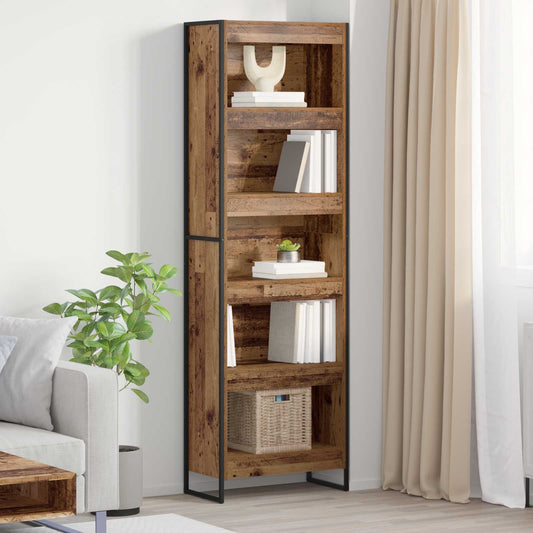 Book Cabinet 60 x 30 x 189.5 cm Engineered Wood Old Wood
