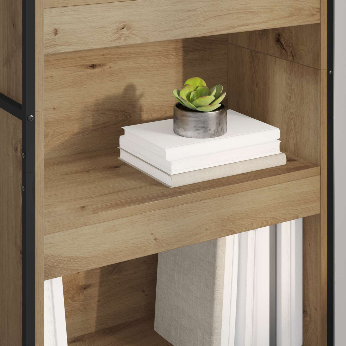 Book Cabinet 60 x 30 x 189.5 cm Engineered Wood Artisian Oak