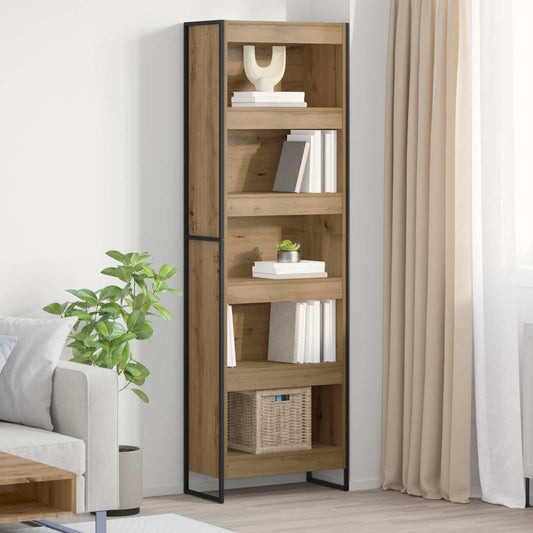 Book Cabinet 60 x 30 x 189.5 cm Engineered Wood Artisian Oak