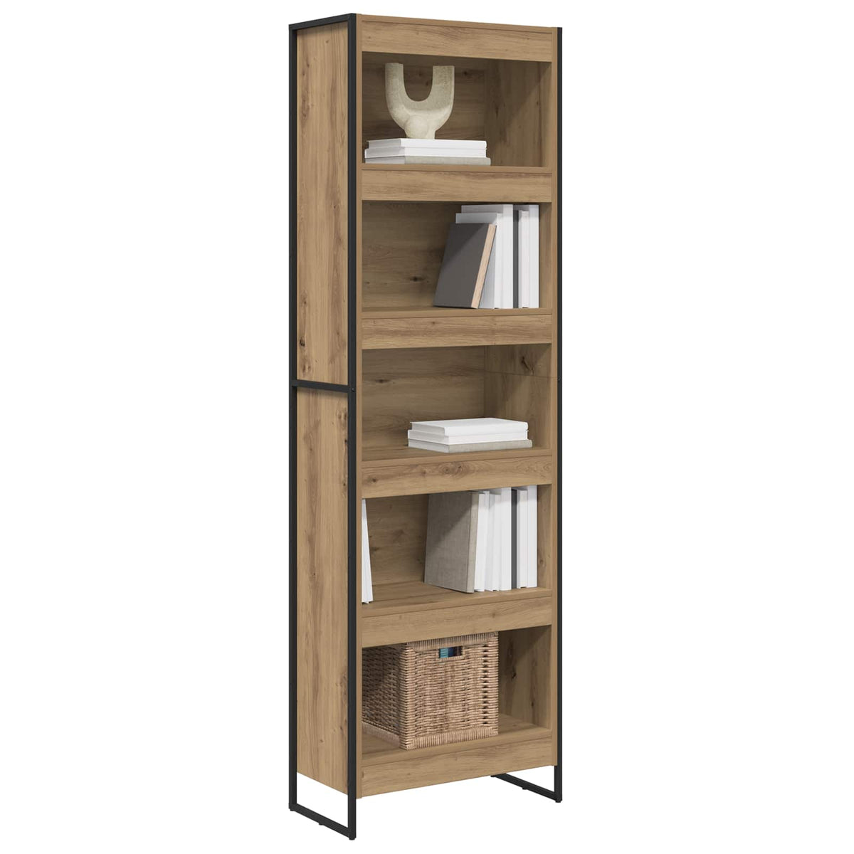 Book Cabinet 60 x 30 x 189.5 cm Engineered Wood Artisian Oak