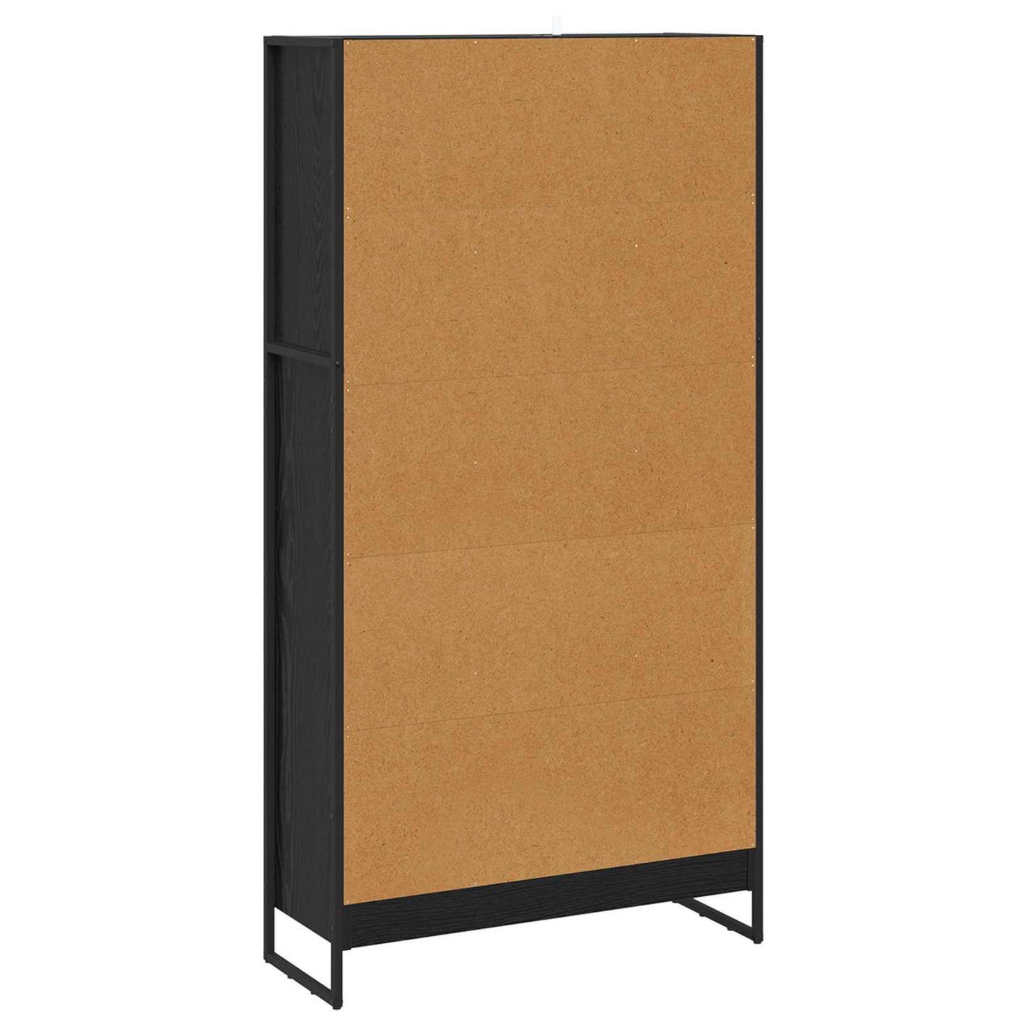 Book Cabinet 2 pcs Black Oak 80 x 30 x 155 cm Engineered Wood