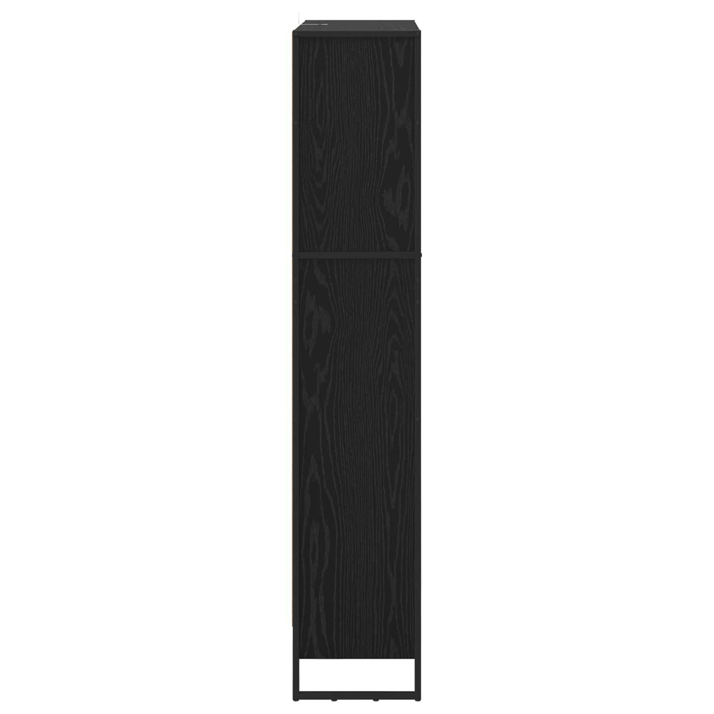 Book Cabinet 2 pcs Black Oak 80 x 30 x 155 cm Engineered Wood
