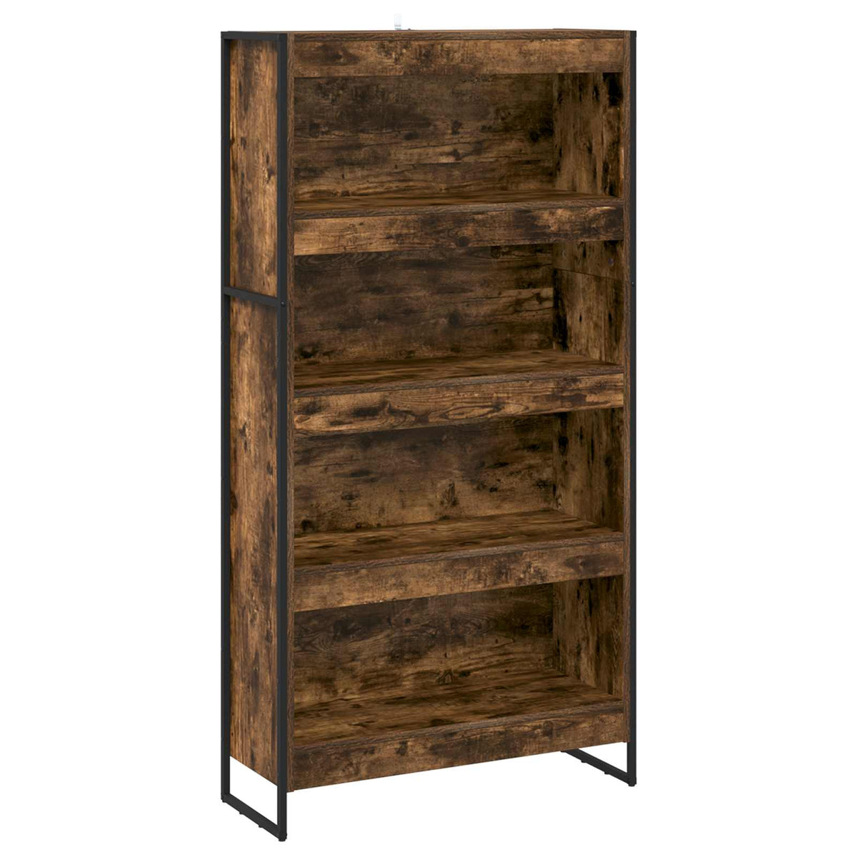 Book Cabinet 80 x 30 x 155 cm Engineered Wood Smoke Oak