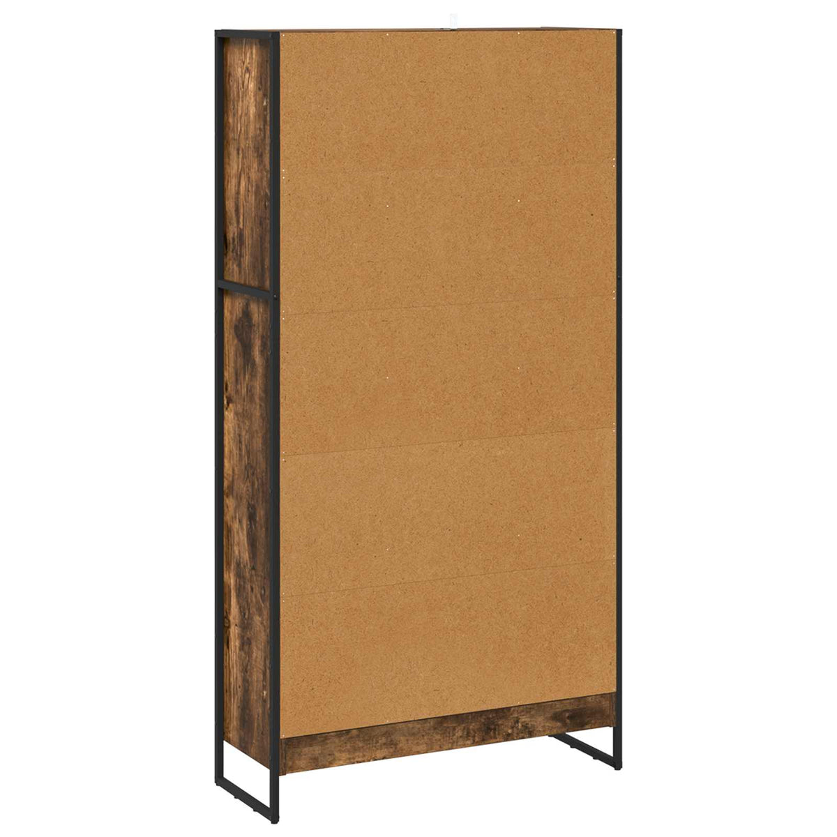 Book Cabinet 80 x 30 x 155 cm Engineered Wood Smoke Oak
