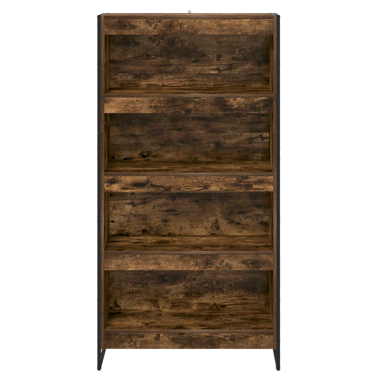 Book Cabinet 80 x 30 x 155 cm Engineered Wood Smoke Oak