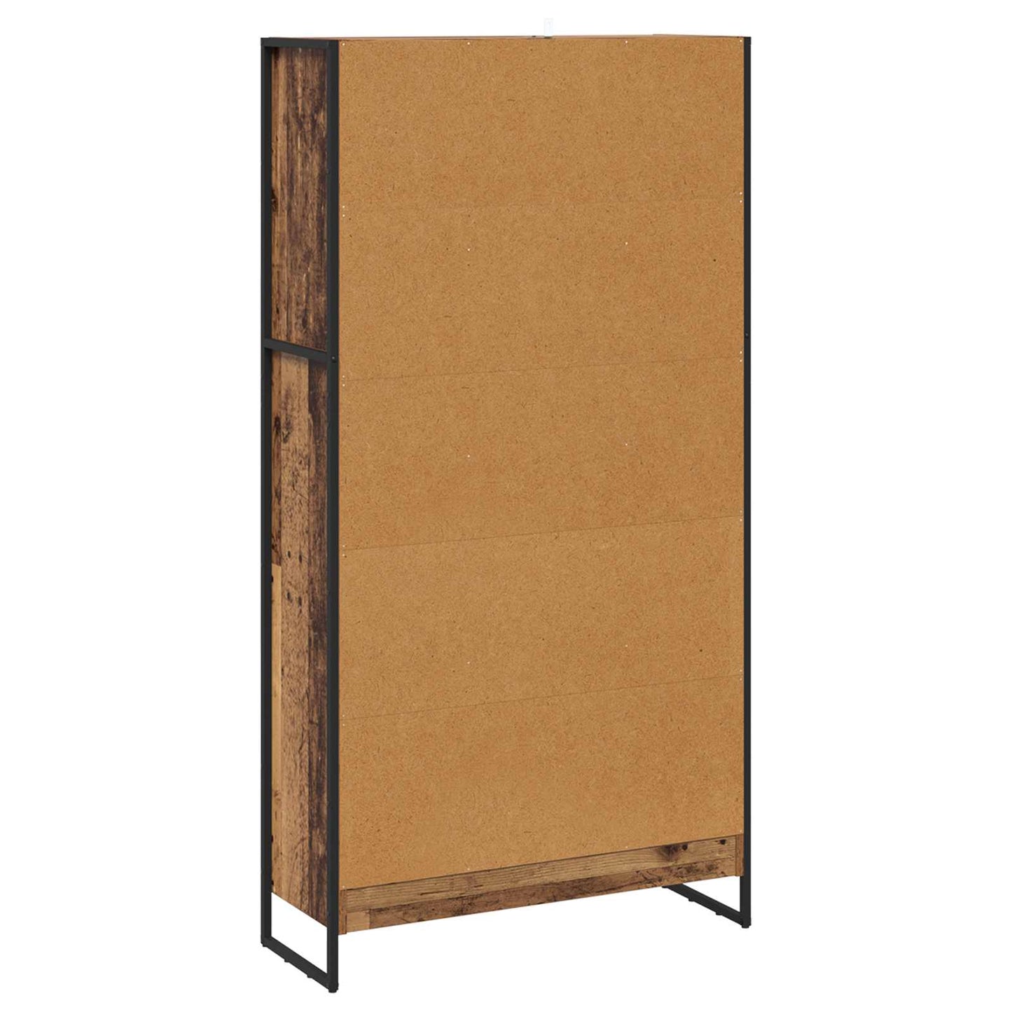 Book Cabinet 2 pcs Old Wood 80 x 30 x 155 cm Engineered Wood
