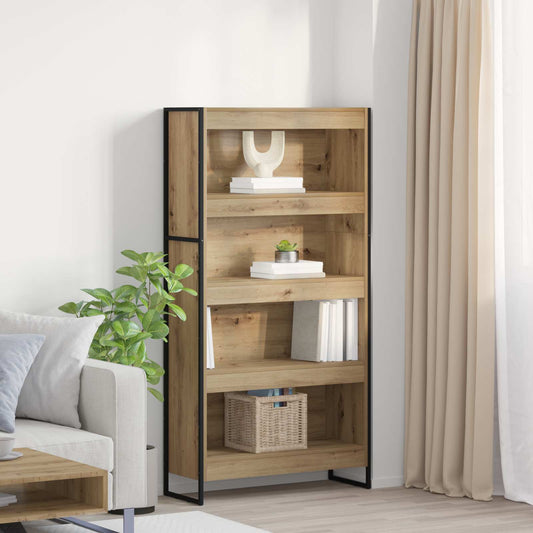 Book Cabinet 80 x 30 x 155 cm Engineered Wood Artisian Oak