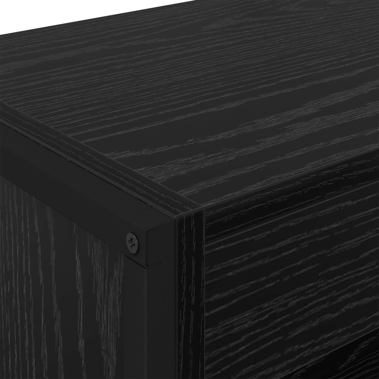 Book Cabinet 2 pcs Black Oak 80 x 30 x 189.5 cm Engineered Wood