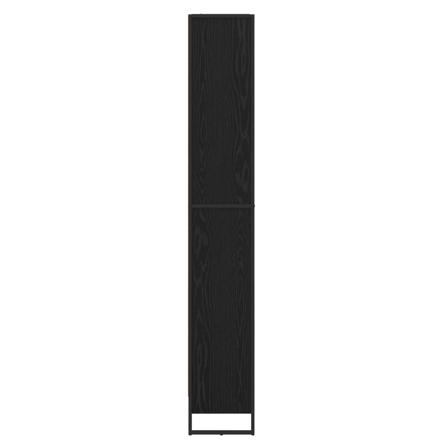 Book Cabinet 2 pcs Black Oak 80 x 30 x 189.5 cm Engineered Wood