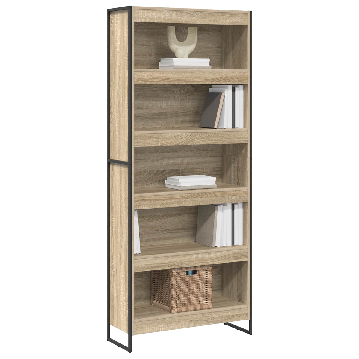 Book Cabinet 80 x 30 x 189.5 cm Engineered Wood Sonoma