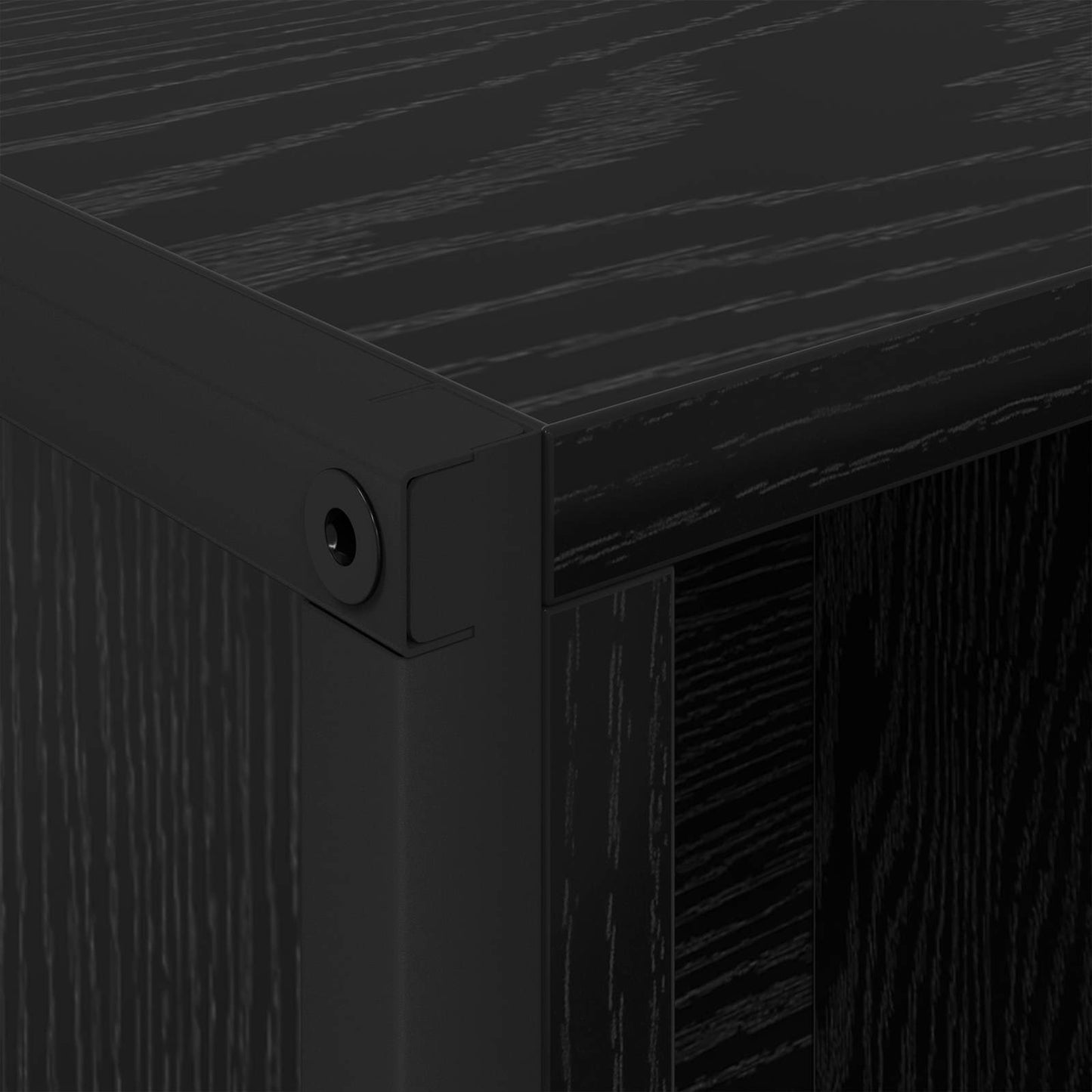 Book Cabinet 99.5 x 30 x 108 cm Engineered Wood Black Oak