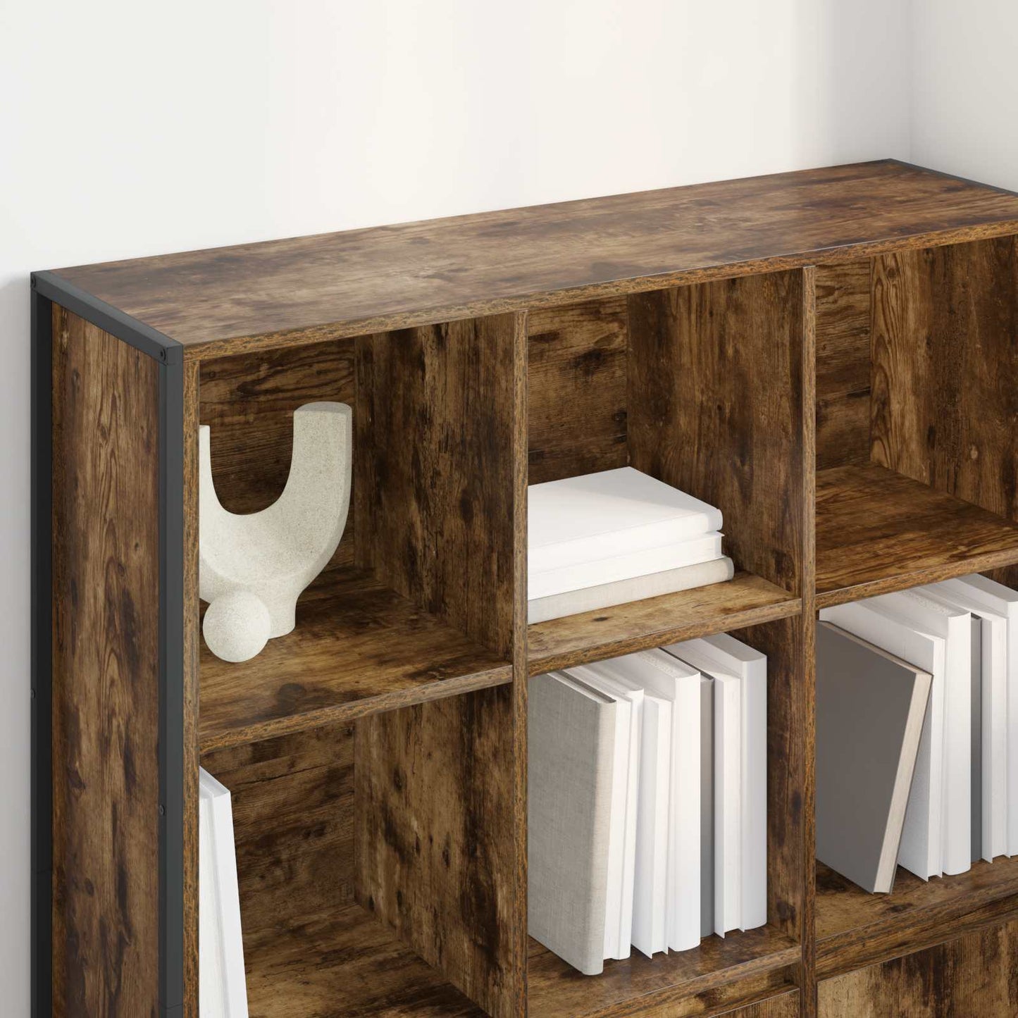Book Cabinet 99.5 x 30 x 108 cm Engineered Wood Smoke Oak
