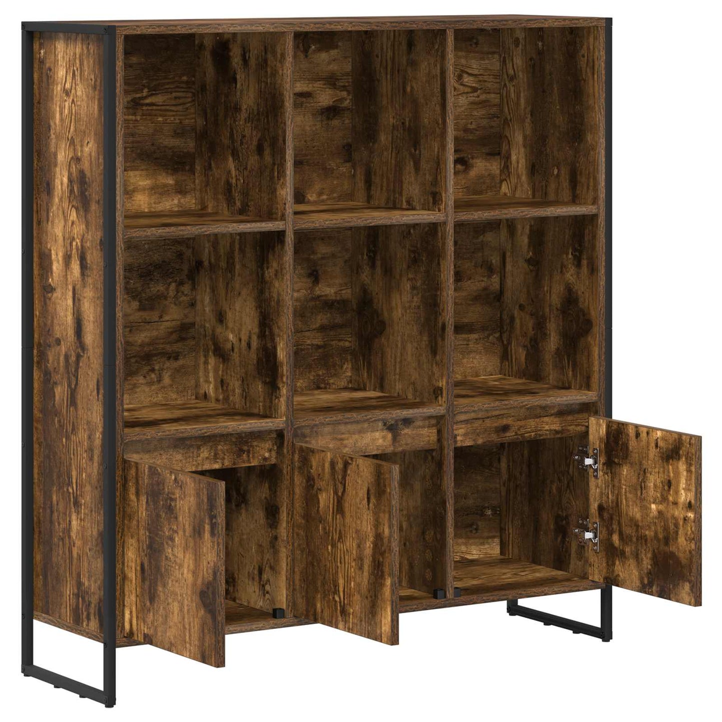 Book Cabinet 99.5 x 30 x 108 cm Engineered Wood Smoke Oak