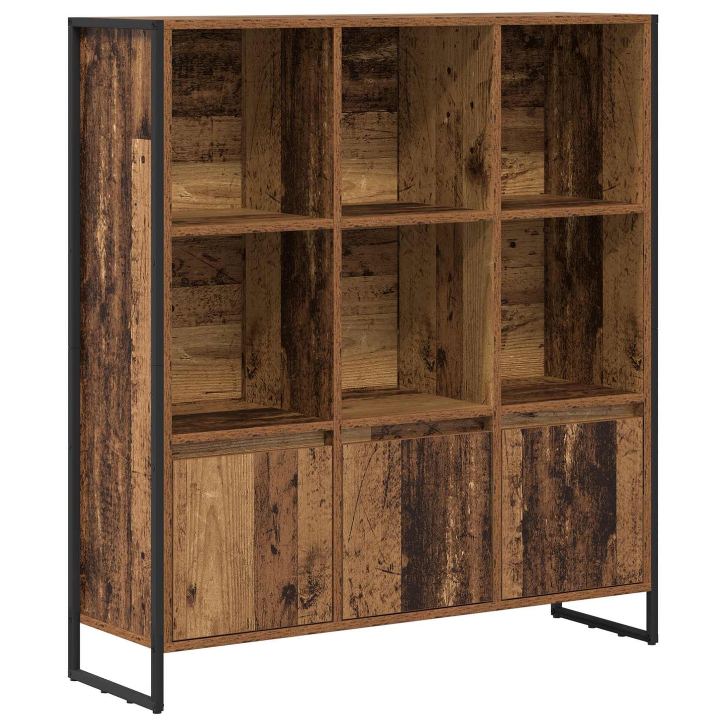 Book Cabinet 99.5 x 30 x 108 cm Engineered Wood Old Wood