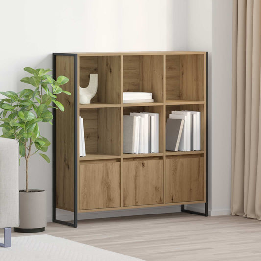 Book Cabinet 99.5 x 30 x 108 cm Engineered Wood Artisian Oak