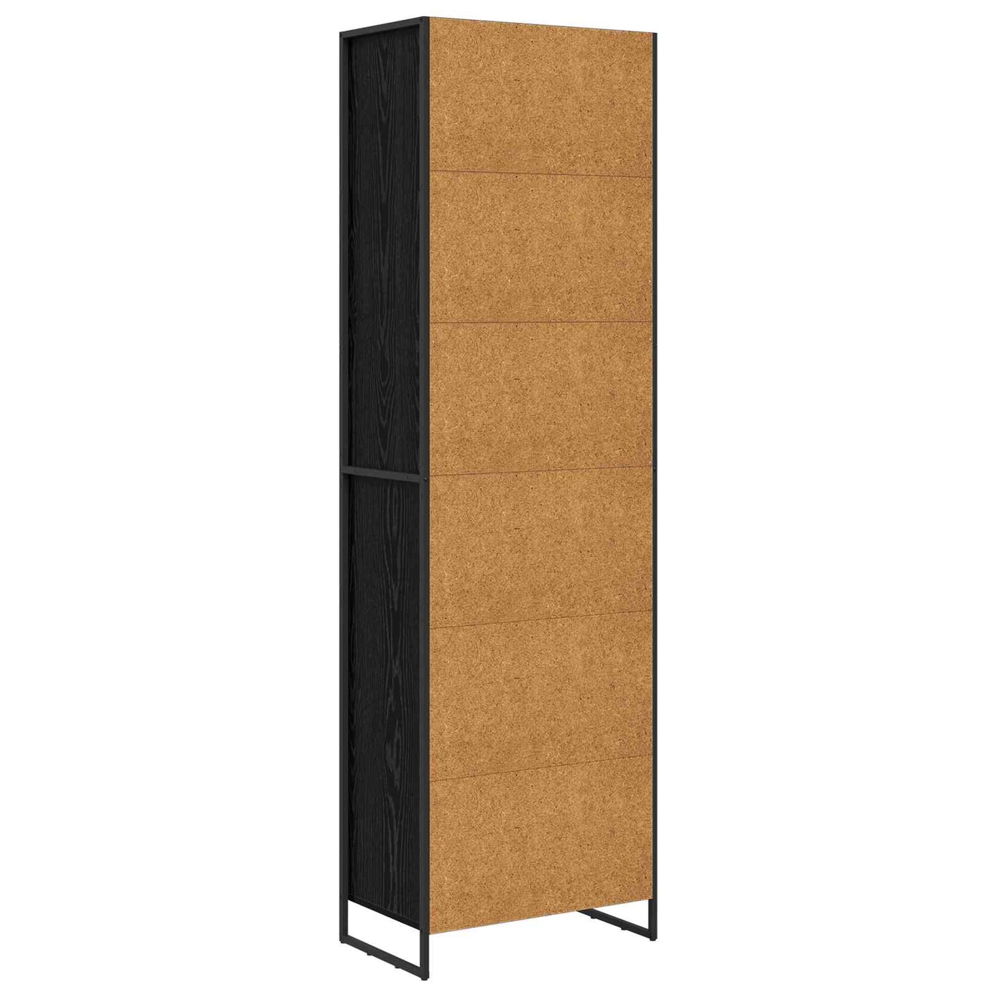Tall Cabinets Black Oak 60 x 36 x 200 cm Engineered Wood