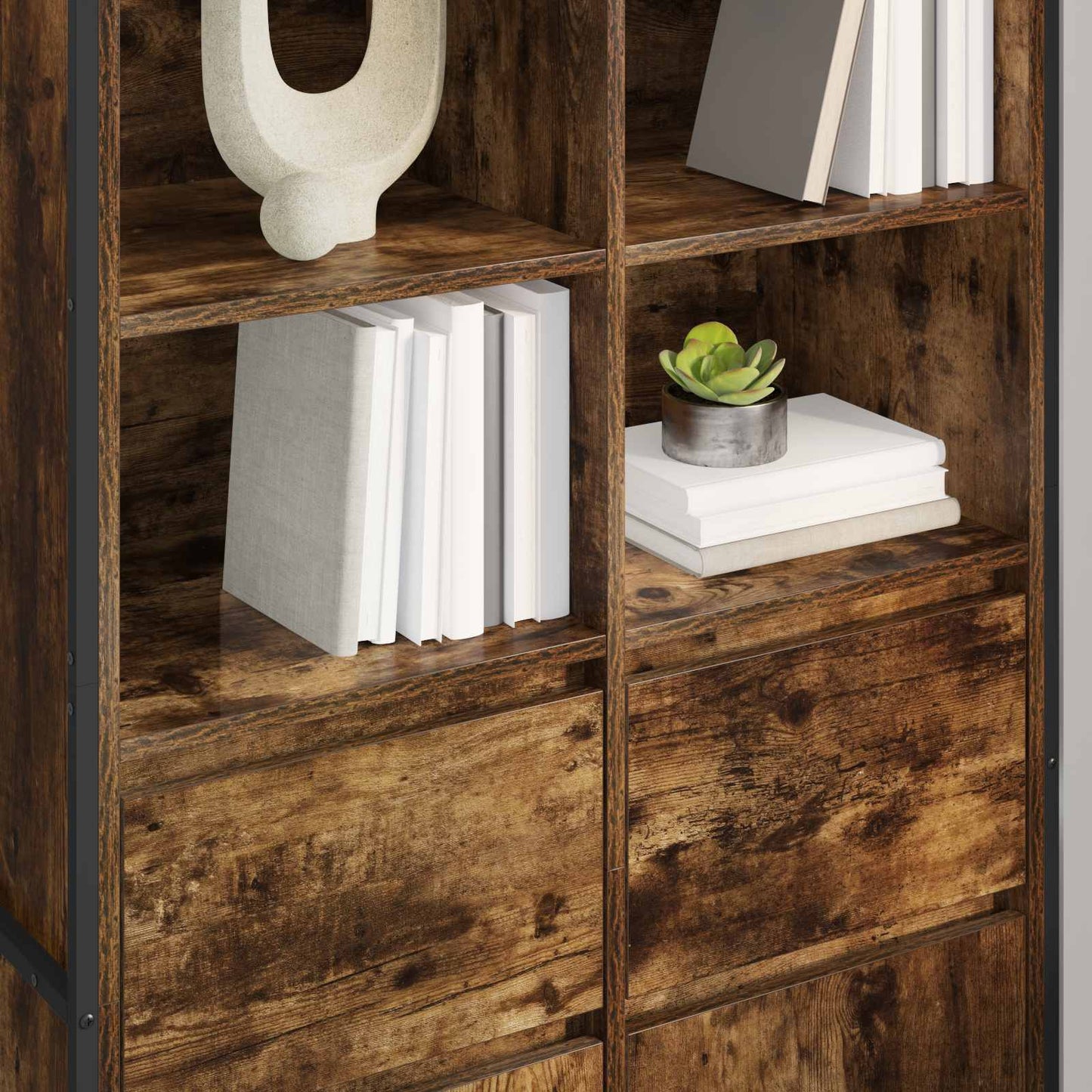 Sideboard Smoke Oak 81 x 36 x 150.5 cm Engineered Wood