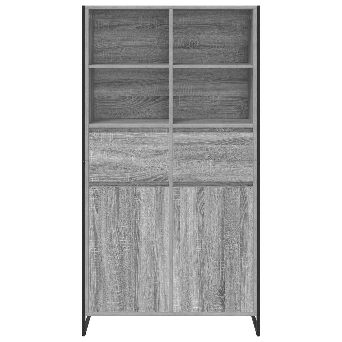 Sideboard Grey Sonoma 81 x 36 x 150.5 cm Engineered Wood