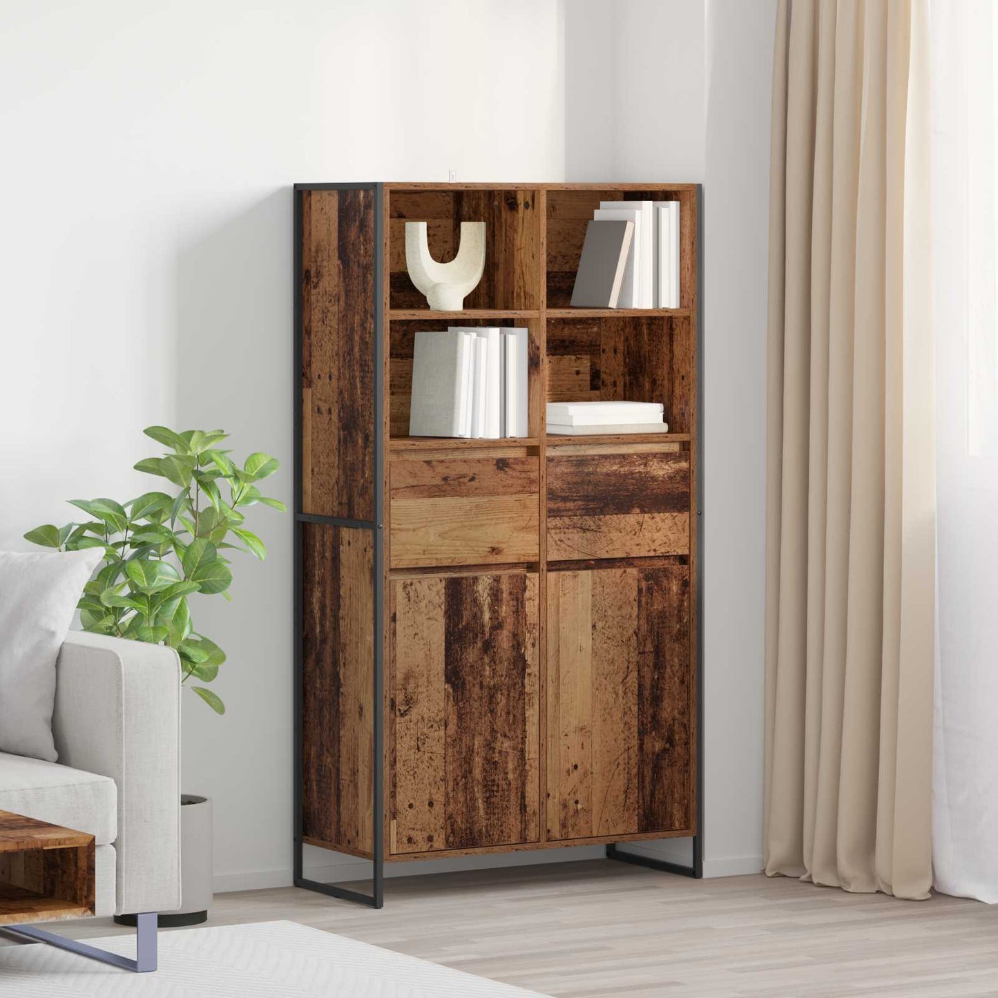 Sideboard Old Wood 81 x 36 x 150.5 cm Engineered Wood