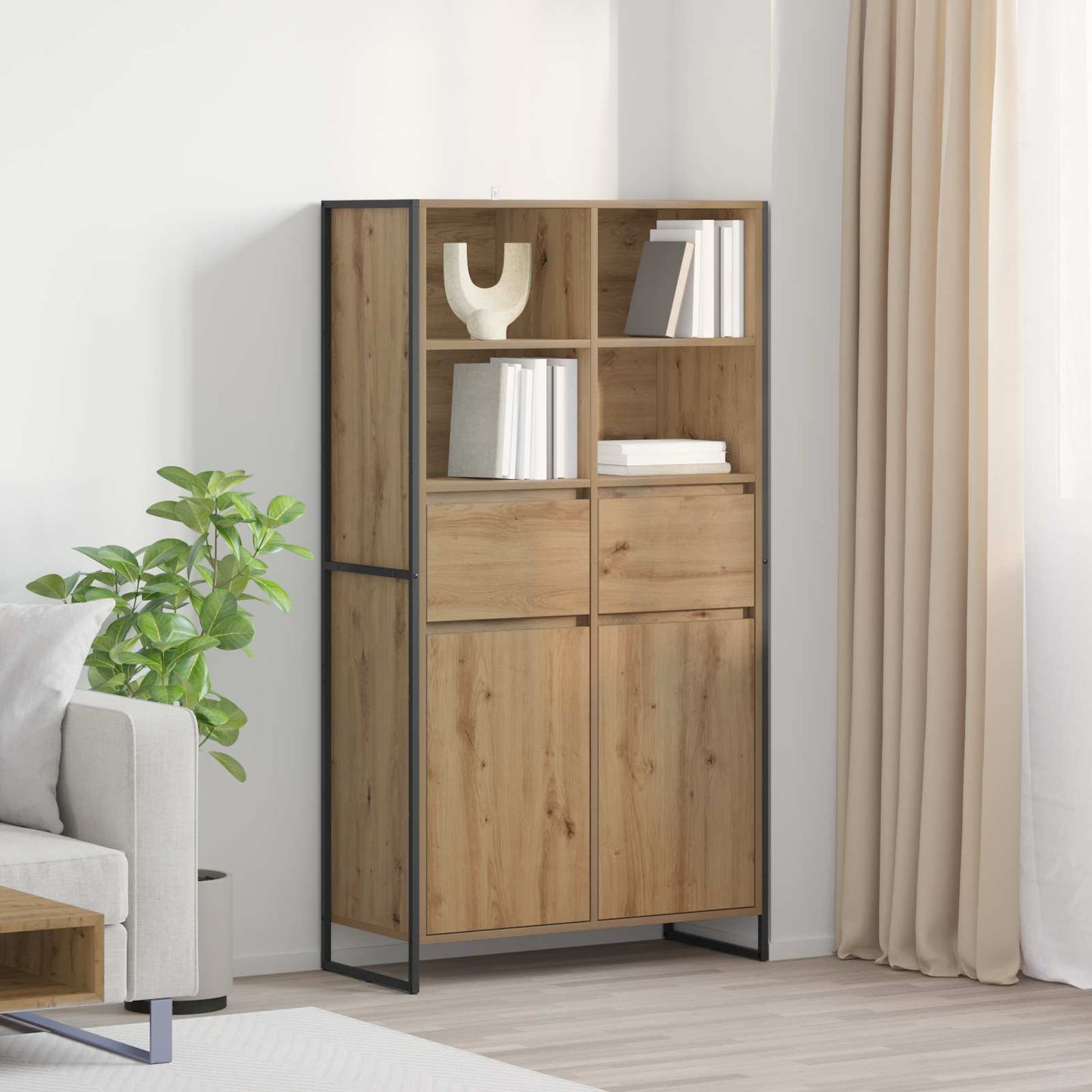 Sideboard Artisian Oak 81 x 36 x 150.5 cm Engineered Wood