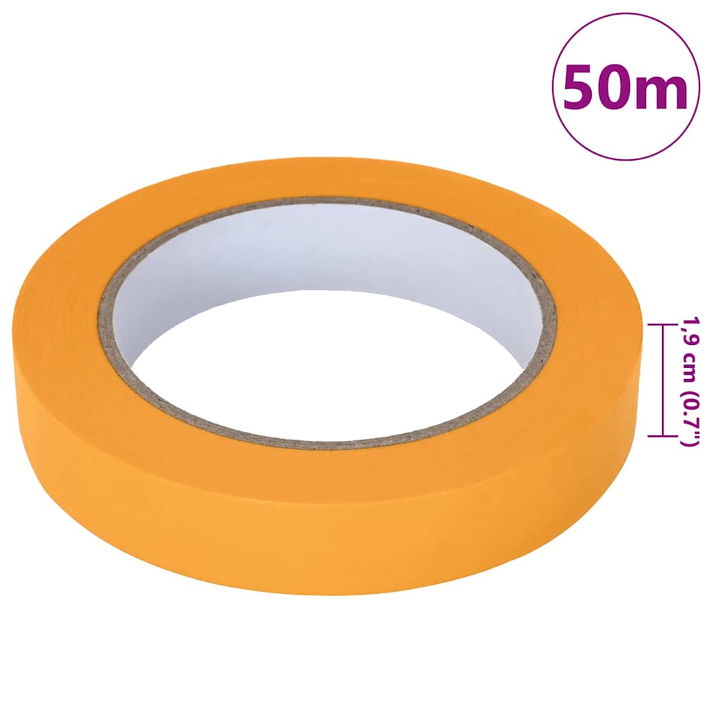 Painter Masking Tapes 24 pcs Yellow 19mm x 50m Paper
