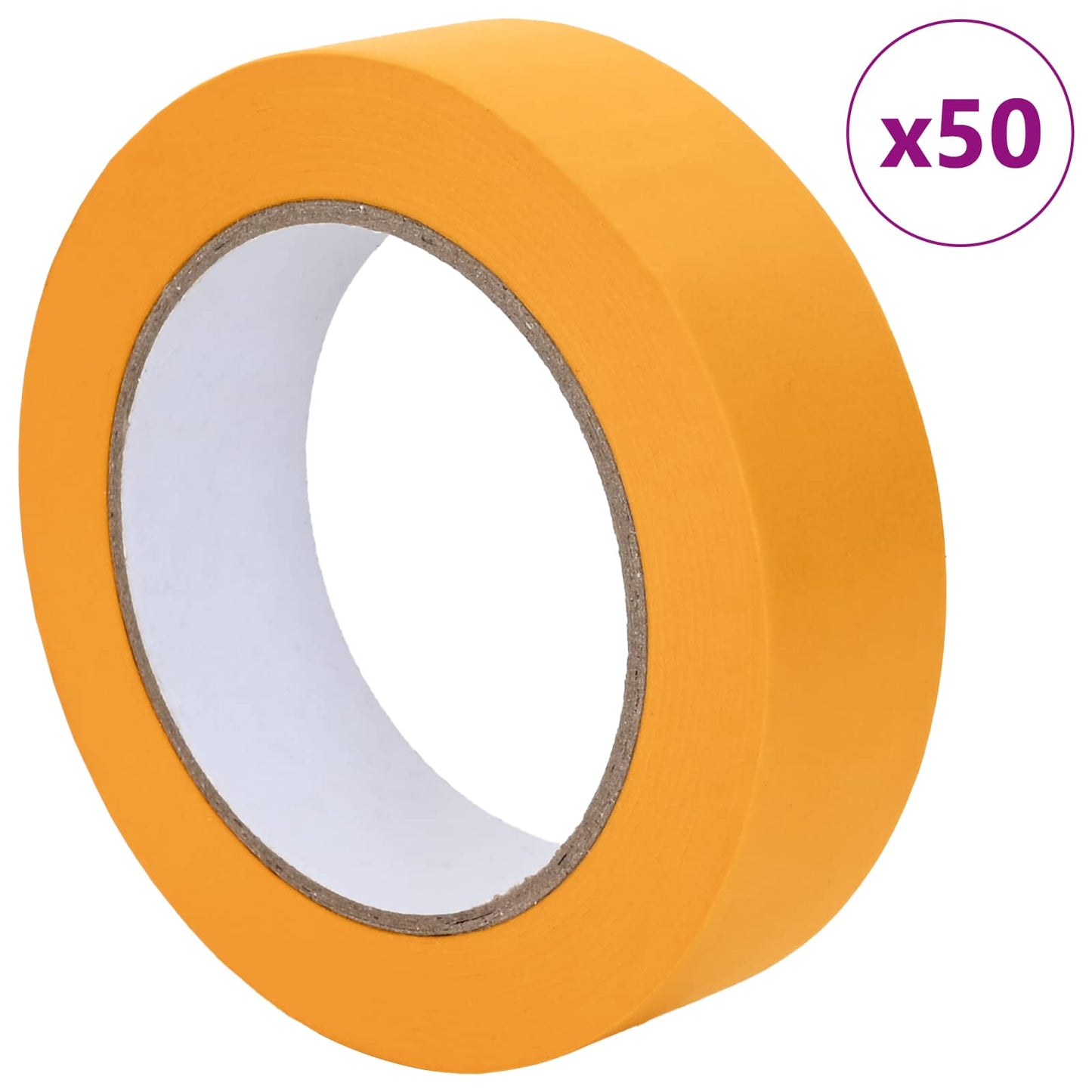 Painter Masking Tapes 50 pcs Yellow 25mm x 50m Paper