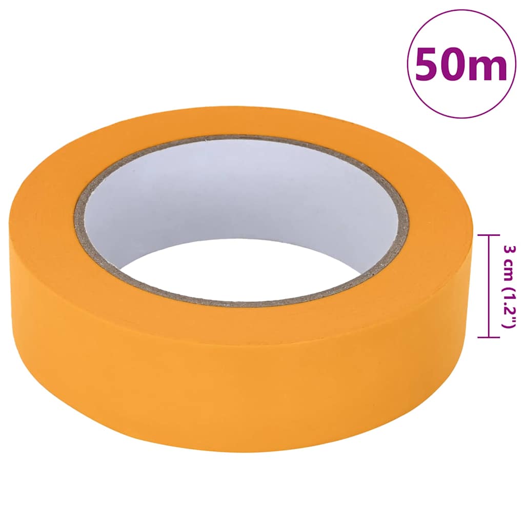 Painter Masking Tapes 12 pcs Yellow 30mm x 50m Paper