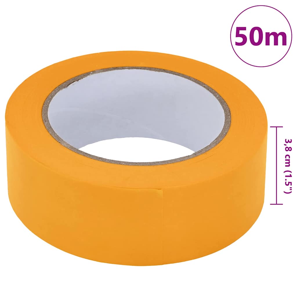 Painter Masking Tapes 6 pcs Yellow 38mm x 50m Paper