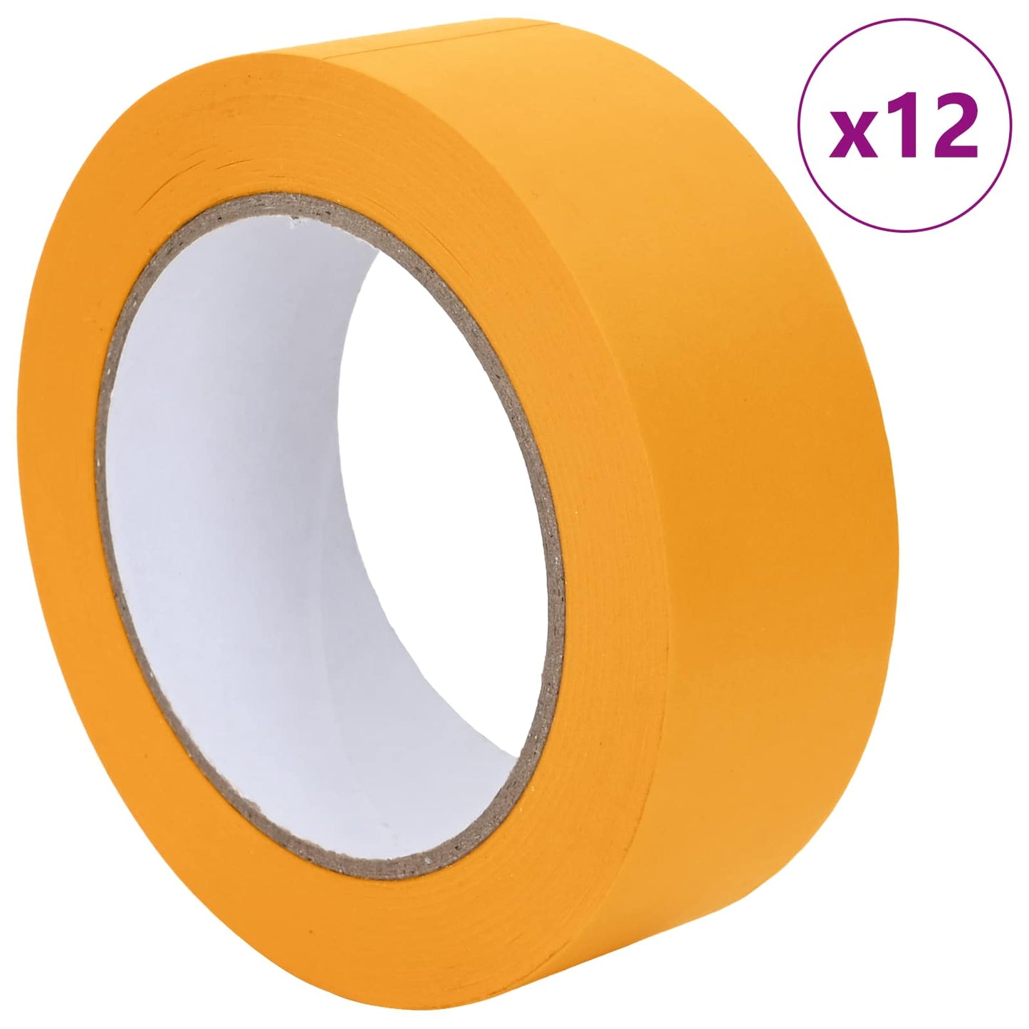 Painter Masking Tapes 12 pcs Yellow 38mm x 50m Paper