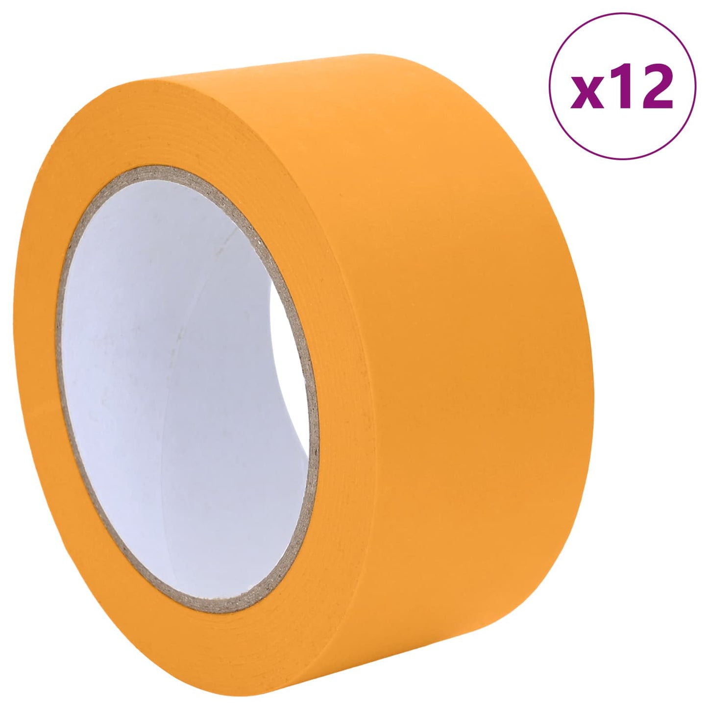 Painter Masking Tapes 12 pcs Yellow 50mm x 50m Paper